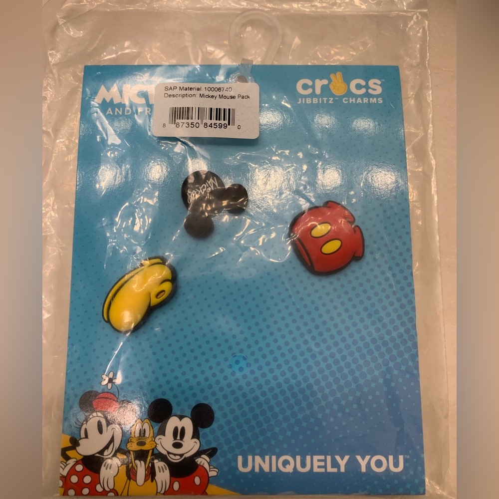 Crocs Jibbitz Mickey Mouse Charms NEW